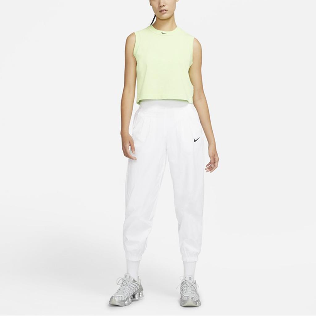Nike Sportswear Icon Clash Embroidered Logo Woven Tapered Cropped Sports Pants Spring Women Pants White DD5049-100