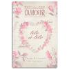 Canvas Print, Heart Shabby Chic Flowers