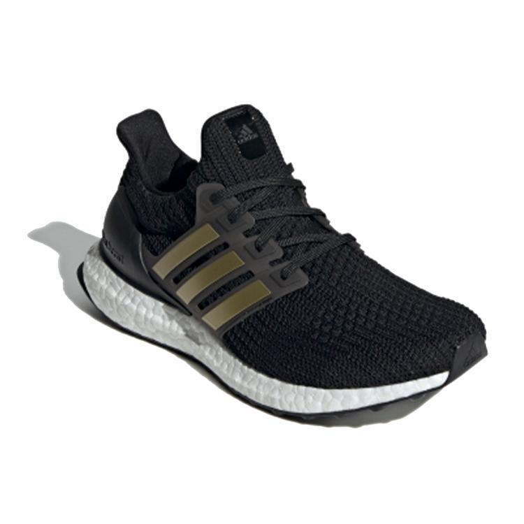 New Adidas Ultraboost 4.0 Dna 'Black Gold Metallic' Women's FY9334