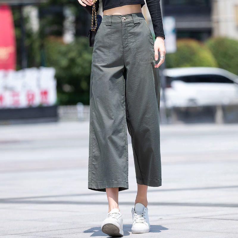2025 Women's Wide-Leg Petite Trousers: New Season, Thin & Trendy Casual Style