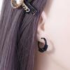 Cross Round Pendent Hollow Out Korean Dangle Earrings Ear Jewelry Stud Earrings Men Hoop Earrings