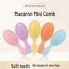 Candy Color Mini Hair Smoothing Massage Comb - Portable Cushion Brush for Students and Home Use