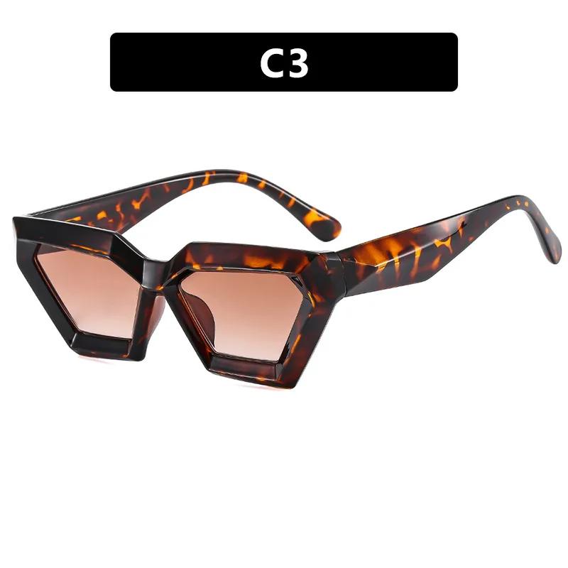 Vintage Sunglasses For Women Large Frame Eyewear Unisex Fashion Cat Eye Glasses Unisex Anti Blue Light Outdoor Sunglasses