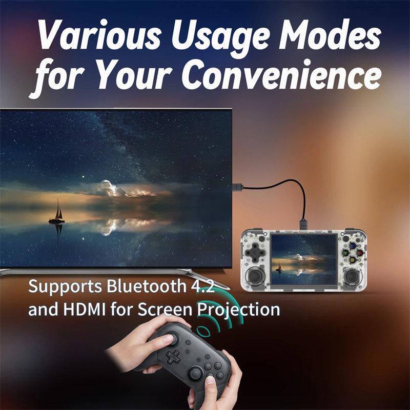 RG35XX H Handheld Game Console 3.5''IPS Screen HDMI Output Linux System RG35XXH Retro Video Simulator Console Kids Gift