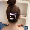 3 Piece Candy Color Hair Clip Set Star Heart Rectangle Snap Barrette for Women Y2K