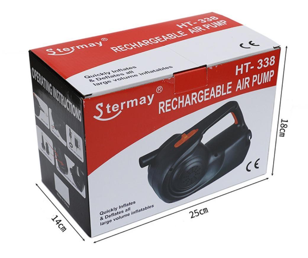 Электрический перезаряжаемый надувной воздушный насос двойного назначения для рыбацкой — фото 4