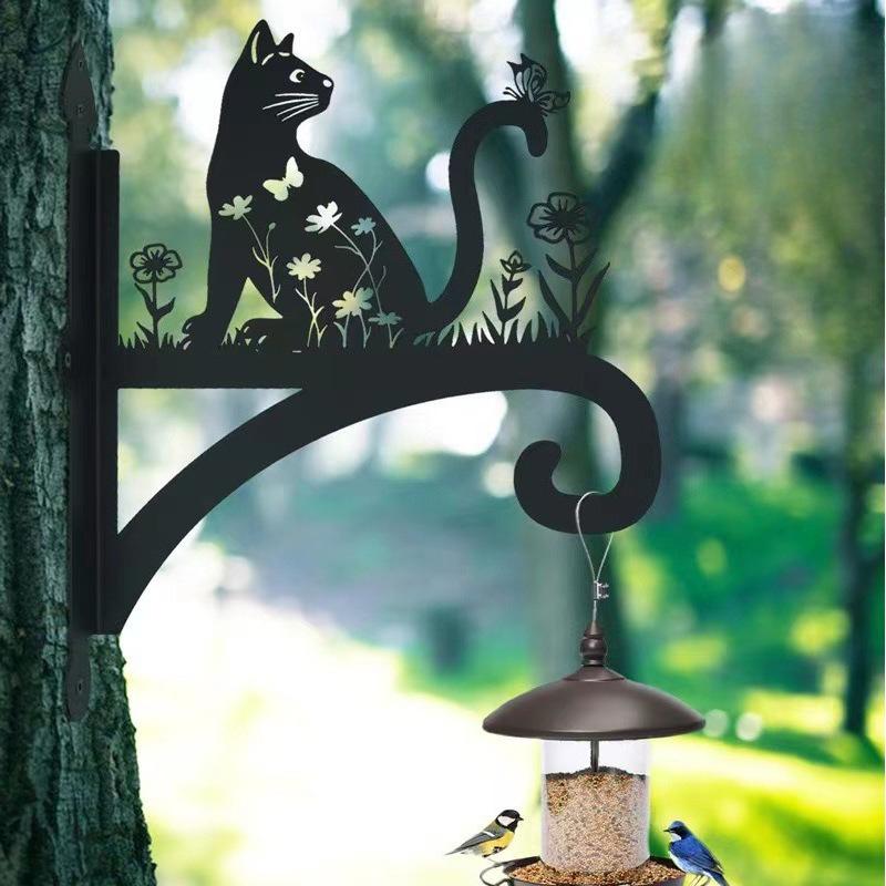Gancio Gabbia per Uccelli Fata dei Fiori Ciondolo da Cortile, Ornamento Paesaggistico da Giardino Esterno, Decorazione da Appendere per Giardino, Supporto Casetta per Uccelli