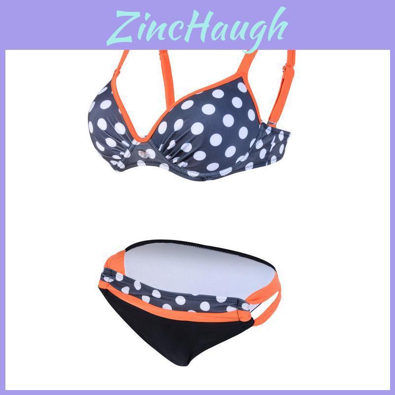 Trendy 2018 Fashion Bikinis Set For Women With Push-up Padded Design And Polka Dots