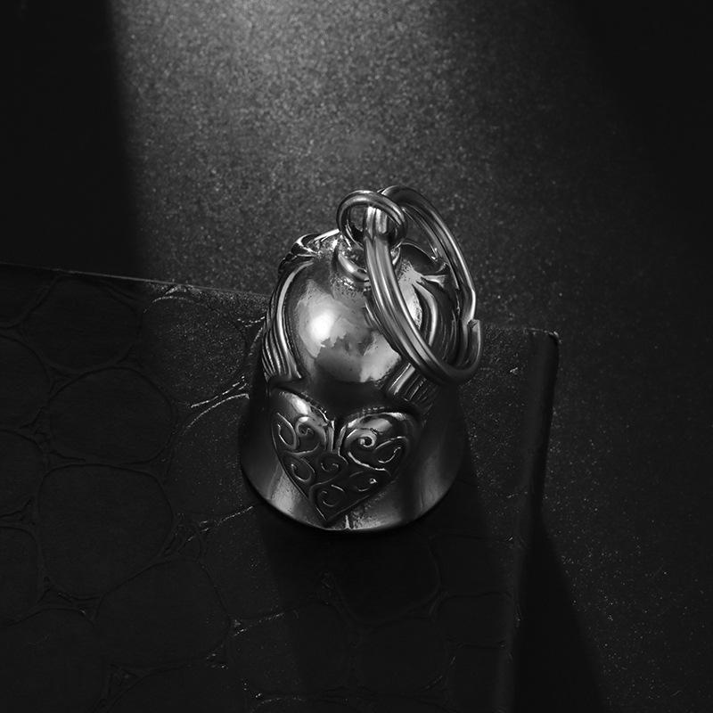 

Экологически чистый материал Ретро Простой Кулон в виде персикового сердца с крыльями и колокольчиком Универсальный Персонализированный Модный Ювелирный Кулон