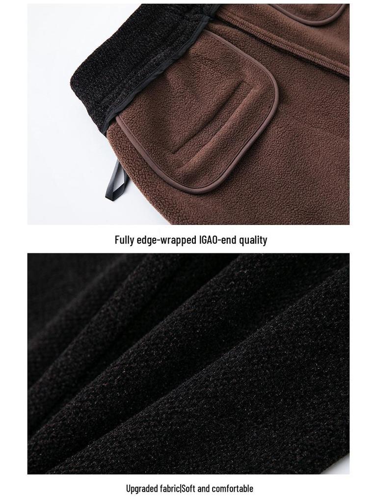 Women's High-Waisted Fleece-Lined Cigarette Pants, 2024 Winter Style, Warm Thickened Plus Size Casuals