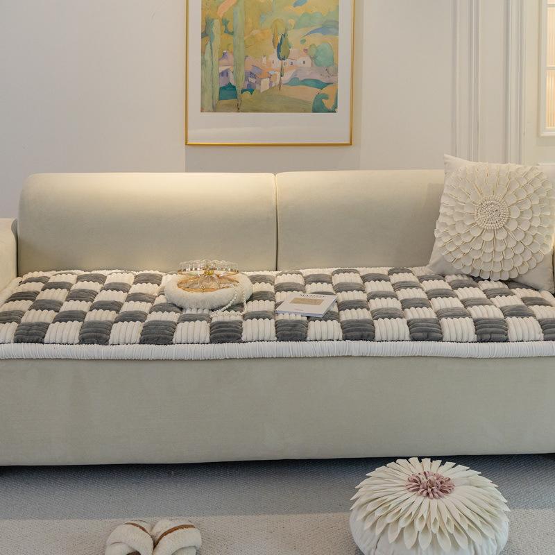 Thickened Solid Wood Block Bun Steaming Plate Sofa Cushion Universal Four Seasons Living Room Seat Cushion