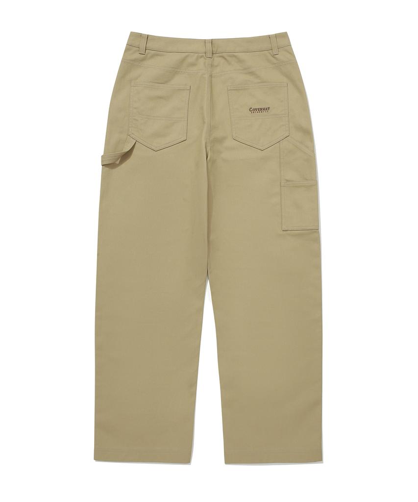 COVERNAT Semi-Wide Fit Work Pants Beige