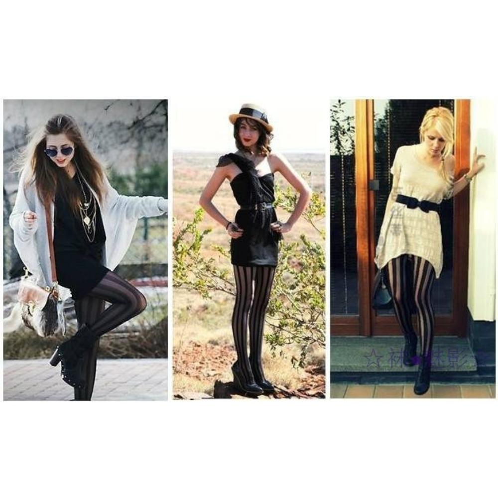 Japanese Black Stockings Female Sexy Side Vertical Stripes Summer Thin Jk Babes Ins Internet Celebrity Black Stitching Pantyhose