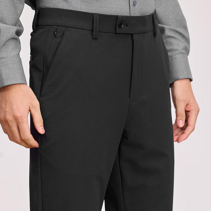Shanshan Men's Thickened Four-Way Stretch Straight-Leg Casual Pants