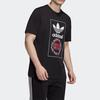 Adidas Originals Clover Heart Print Short Sleeve T-Shirt Men Tops Black GK7166