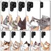 Kiss Lovely Cat Kitten Phone Case For Samsung Galaxy S24 S25 Edge S26 Ultra S22 S23 Plus S21 + S20 FE Soft TPU Back Cover Galaxy