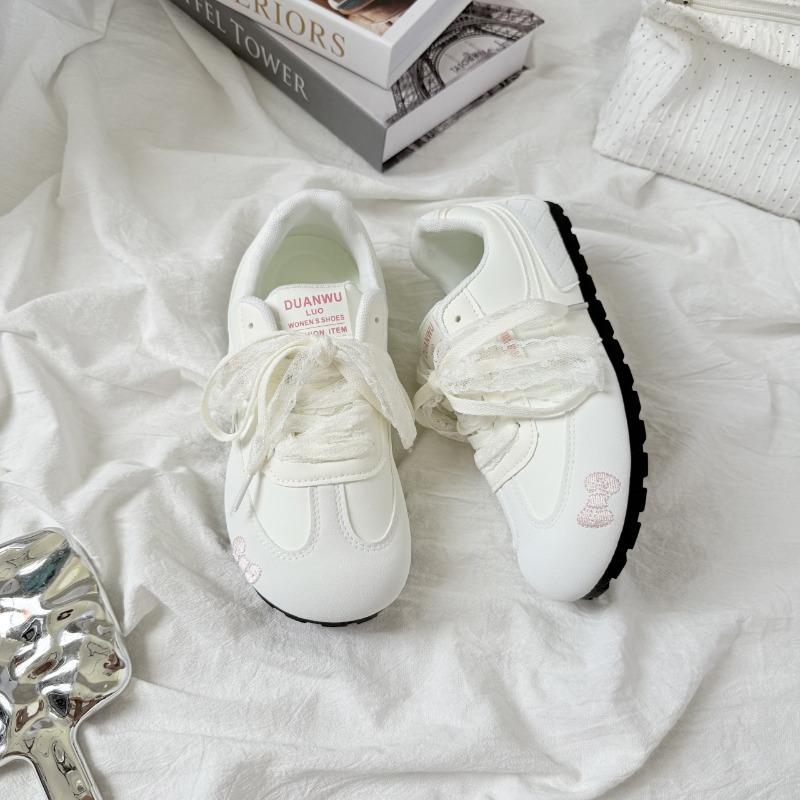 

Autumn sweet kitten sports casual shoes flat comfortable college casual versatile 35 белый