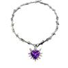 Dark Heart Sword Thorn Necklace - Spicy Girl Harajuku Hip Hop Street Retro Style