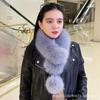 Women's Double-Sided Faux Fox Fur Scarf – Thick, Warm, and Versatile for Winter