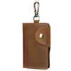 Crazy Horse Leather Key Bag Men's Multi Functional Waist Hanging Keys Cards Cover