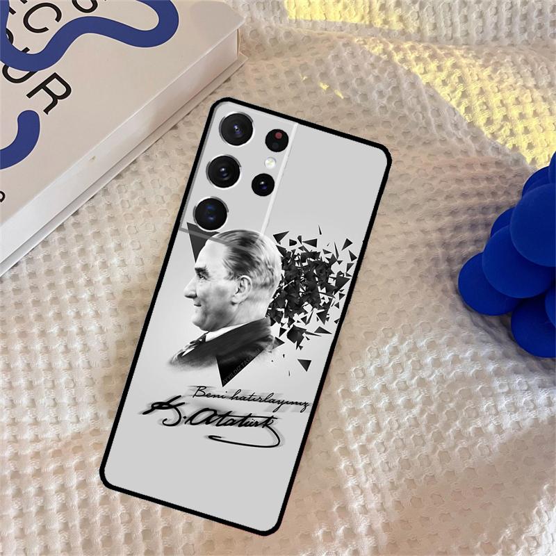 Turkey Mustafa Kemal Ataturk Case For Samsung Galaxy S23 S22 S21 Ultra S20 FE S8 S9 S10 Note 10 Plus Note 20 Ultra Cover