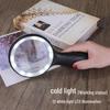 Large Handheld Reading Magnifier: High-Def, High Magnification for Elderly & Children Reading Newspapers