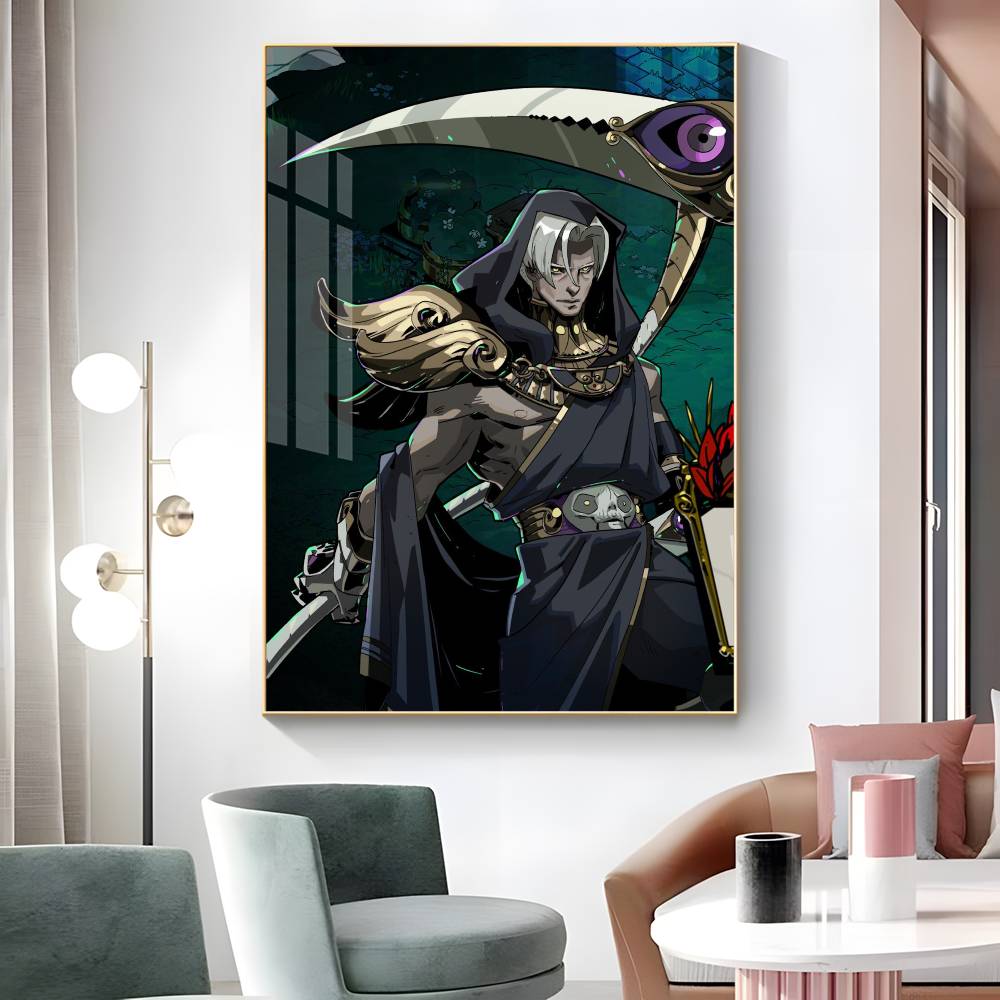 1pc Games Hades Poster Sticker Print Waterproof Wall Art For Living Room Bedroom Home Decor