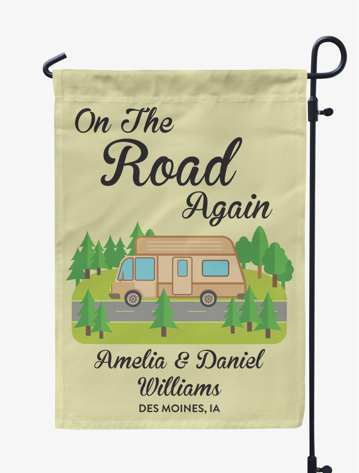 

Printtoo Tan On The Road Again Caravans CampingA FlagsA For Campers Personalized Double SidedA Flag Outdoor Decor Sign 12.5 x 18 Inches дубильная кора