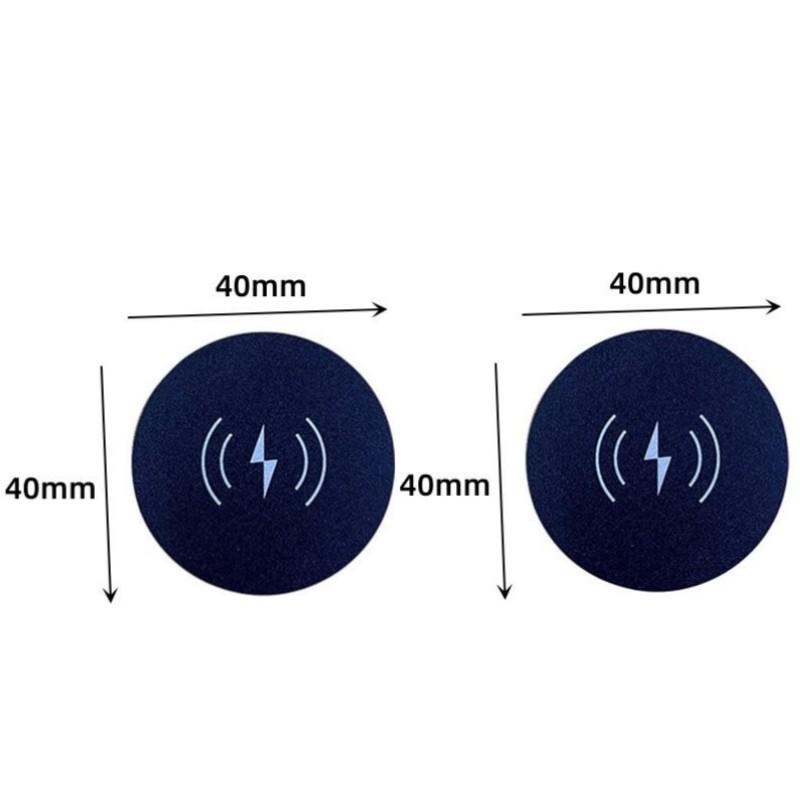

2 шт. Универсальные металлические пластины-диски для беспроводного зарядного устройства Магнитный диск для держателя мобильного телефона Автомобильный беспроводной держатель для телефона