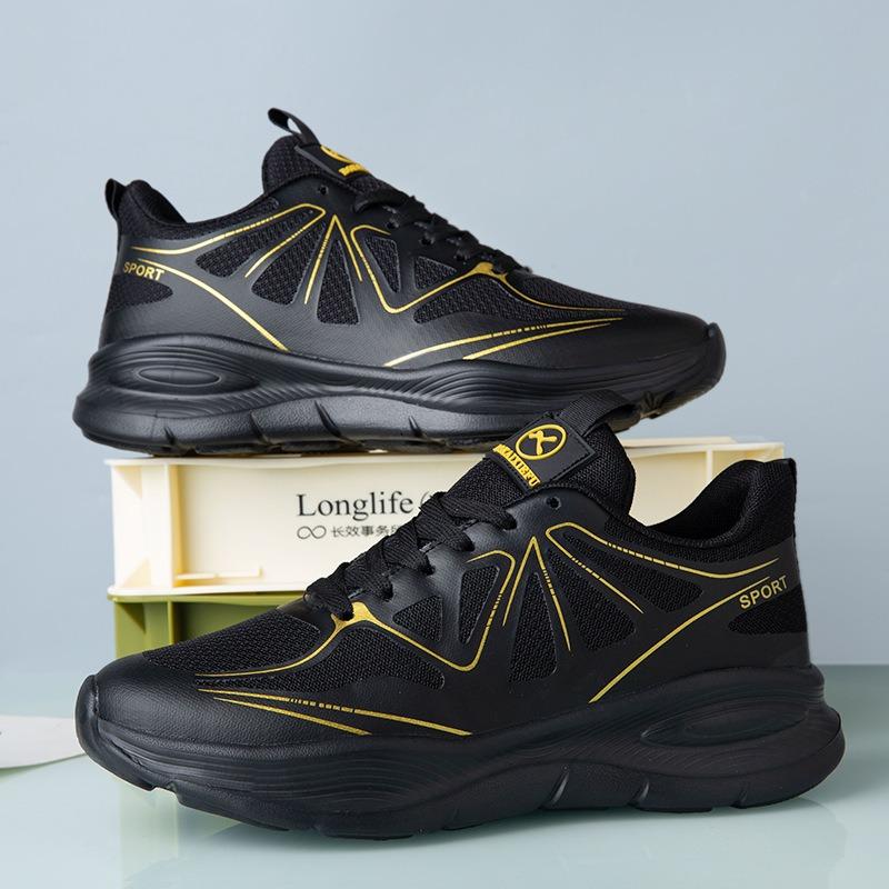 Spring New Men's Shoes Mesh Breathable Lightweight Running Sports Shoes Fashion Trend Versatile Men's Casual Shoes