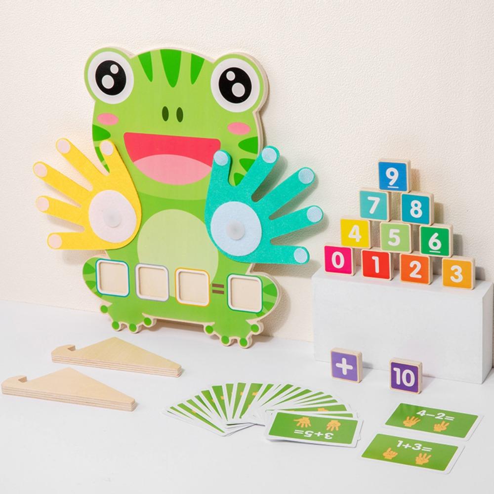 

Puzzle Frog Finger Numbers Math Toy Educational Toys Children Counting Toys Birthday Gifts зелёный