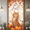 Fall Scene Lightweight Fabric Hello Fall Banner Pumpkin Decoration Vibrant Colors  Theme Banner For Holiday Decoration Fall