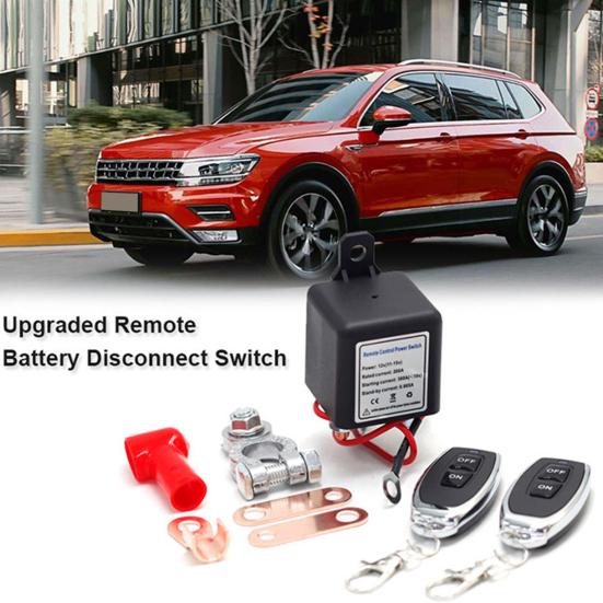 1 Set Wireless Remote Control Battery Relay Switch 30m Remote Engine Start Warm-Up/Cool-Down Anti-Theft