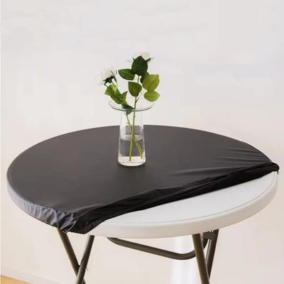 Waterproof Round Table Cover Oil Proof Table Protector Modern Stretch Tablecloth  Household