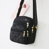 Five-layer Zipper Crossbody Bag Nylon Small Phone Bag Trendy Shoulder Bag  Cosmetic Bag