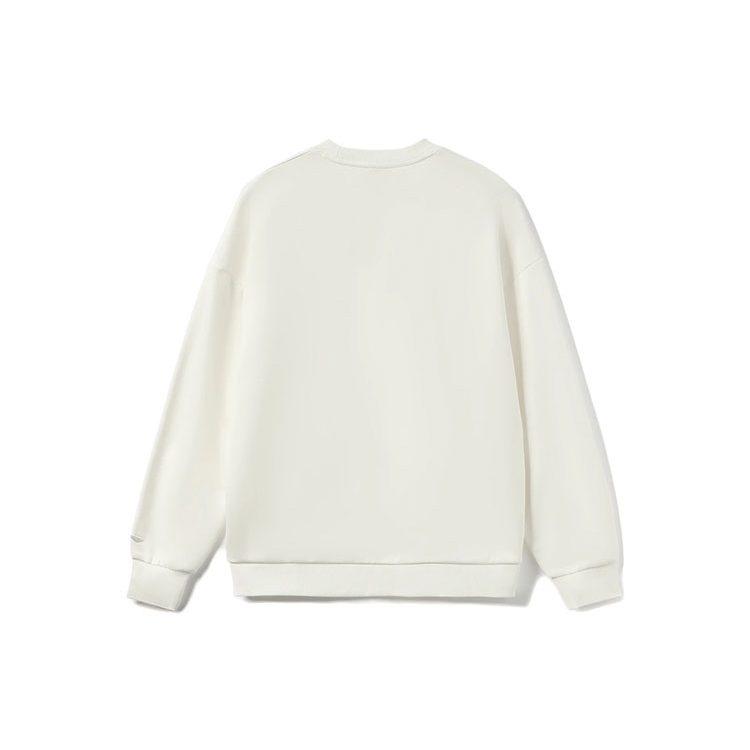 Li Ning Training Series Sweatshirts Unisex White Crew Neck Moderate Regular AWDRB76-6