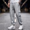 Men's Casual Loose Fit Cargo Pants with Tapered Leg and Multicolor for Spring and