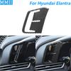 For Hyundai Elantra CN7 2021-2026 Carbon Fiber Driver's Side Speedometer Instrument Panel Cover Trim Car Accessories Sticker