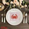 20pcs Disposable Napkins with Crab, Abalone, Seafood Pattern Print for Wedding,Parties,and Daily Use for Thanksgiving Fall Christmas Table Decoration