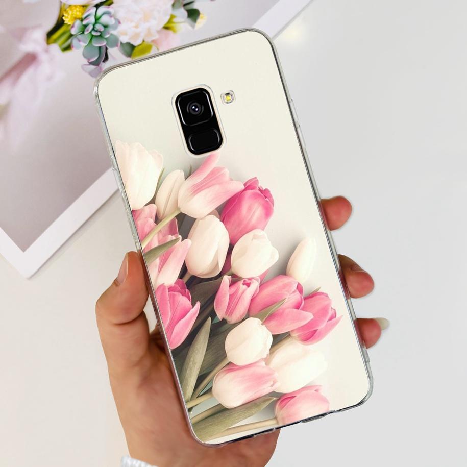 For Samsung Galaxy A6 A8 Plus Case 2018 Case Fashion Butterfly Soft Clear TPU Phone Cover For Samsung A6+ A8+ A 6 A 8 2018 Funda