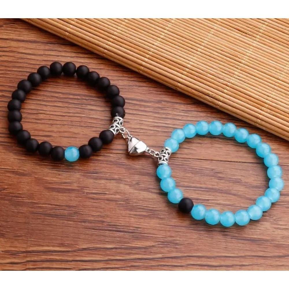 

Браслет для пары «Притяжение от сердца к сердцу», женский, нишевый дизайн, магнитный трендовый набор браслетов, ювелирный тренд