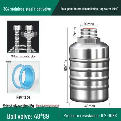 304 Stainless Steel Automatic Float Valve Water Level Controller