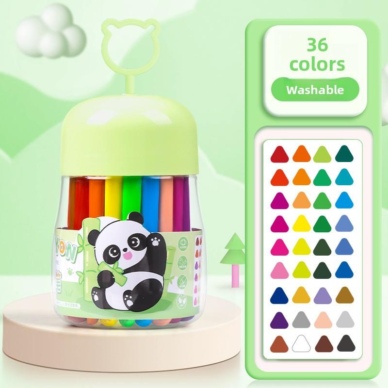 48 Colors Triangular Oil Pastels Smudge-Free Ergonomic Easy-Grip Break-Resistant Kid-Safe for Art Learning Creative Development
