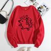 Women's Loose Crew Neck Long Sleeve Fashion Printing Casual Tops Women’s