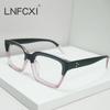  Quality Anti-Blue Light Retro Rivets Square Women Glasses Frames Fashion Optical Eyeglasses Frame Men