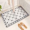 Diatom Mud Bathroom Mat with Strong Water Absorption, Dirt Resistant and Anti Slip Dry Foot Mat At the Entrance of the Bathroom