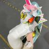 Easter Bunny Door Wreaths Pendant Decor Wall Garland  Indoor Outdoor Decor
