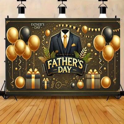 1pc, Polyester Father'S Day Party Banner, Versatile Decor For Weddings, Birthdays, Anniversaries, Christmas, New Year, Valentine'S Day, No Electricity