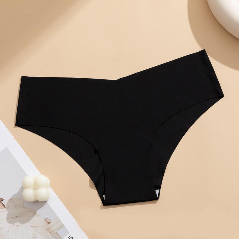 European and American ice silk seamless underwear women's breathable sports sexy pure cotton crotch quick-drying light women's briefs