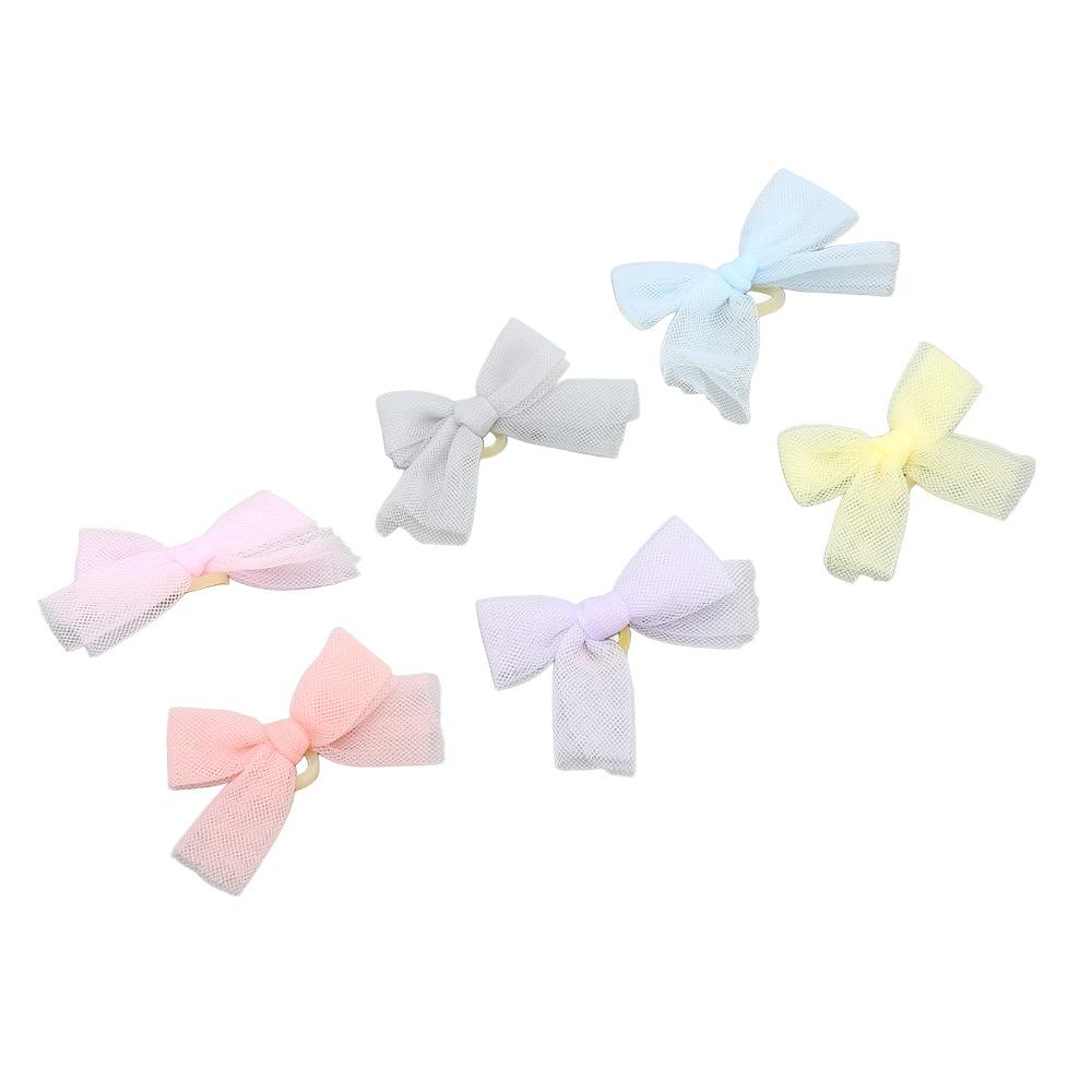 36PCS Bow Shape Pet Hair Bow Handmade Sheer Bow Knot Exquisite Craft Dog Head Flower  Party Decor